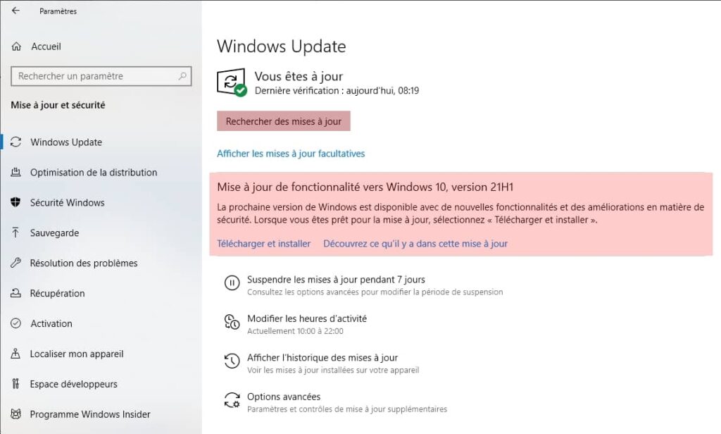 Microsoft Windows Uptate