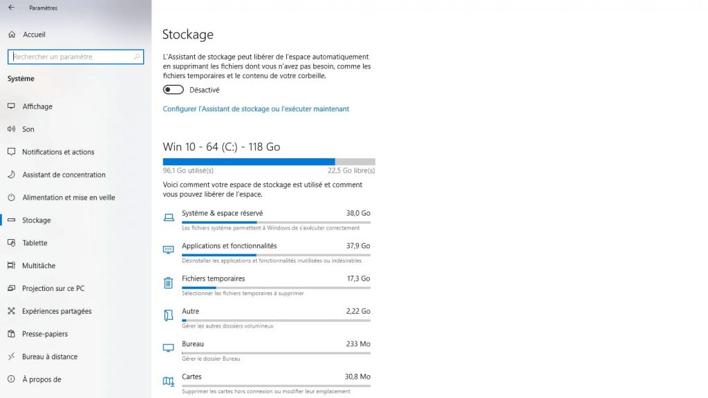 Stockage Windows, un outil  bien plus utile qu&rsquo;il n&rsquo;y paraît