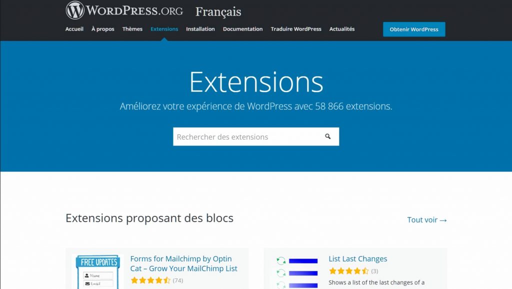 WordPress.org extensions