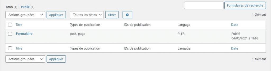 Accès au formulaire de wpDiscuz