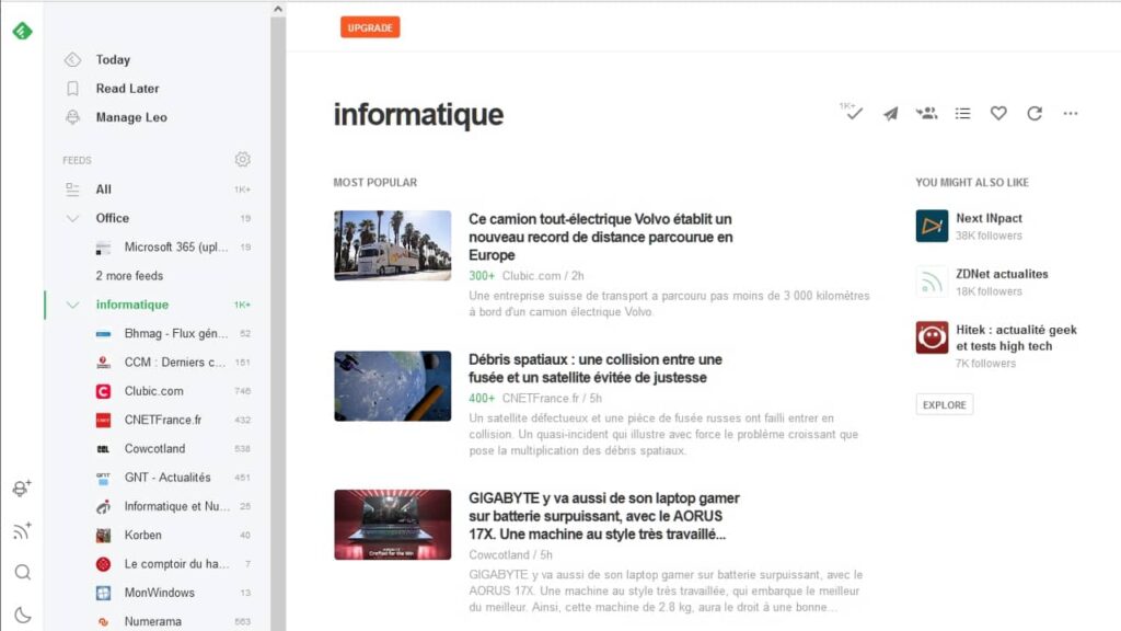 Feedly : guide du lecteur de flux RSS pour suivre un site