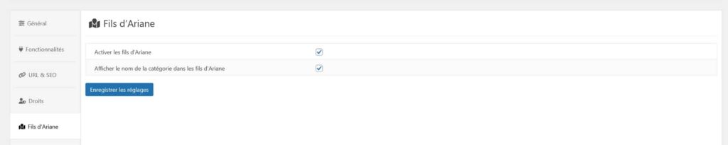 Activation du fil d'Ariane d'Asgaros Forum