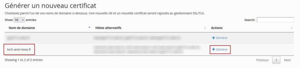 Activer https via Let's Encrypt