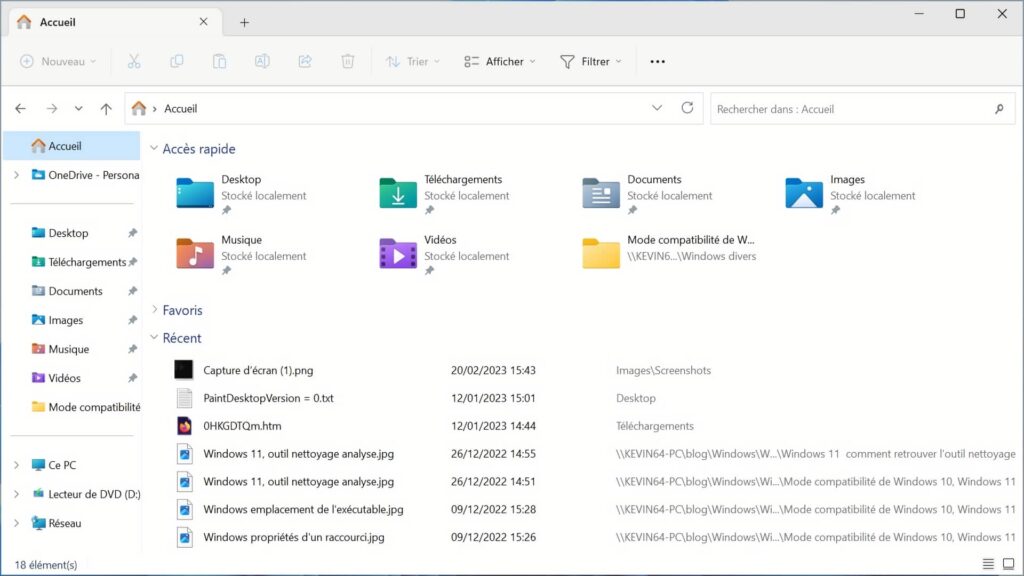 Windows 11 : supprimer l’historique des fichiers de l&rsquo;explorateur