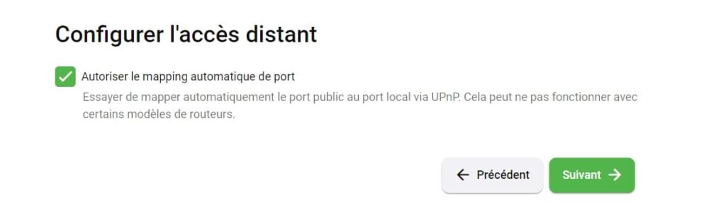 emby activer l'accès distant UPnP