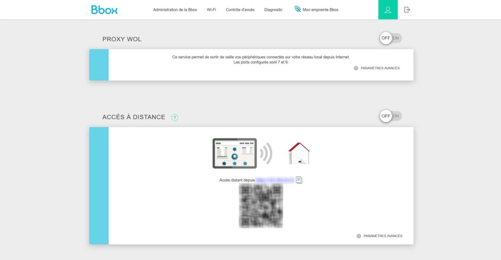 Accès distant de votre Bbox, Wake On Lan