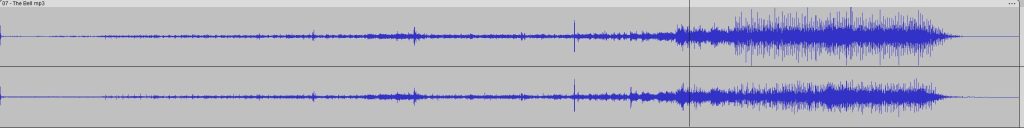 Forme de l’onde de la différence entre le mp3 320 Kbps et l'original