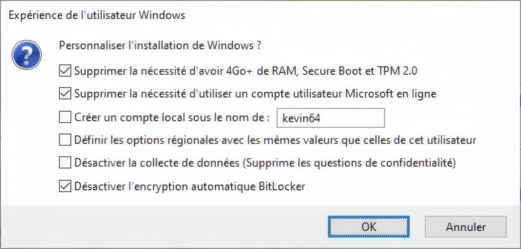 Rufus expérience de l'utilisateur Windows
