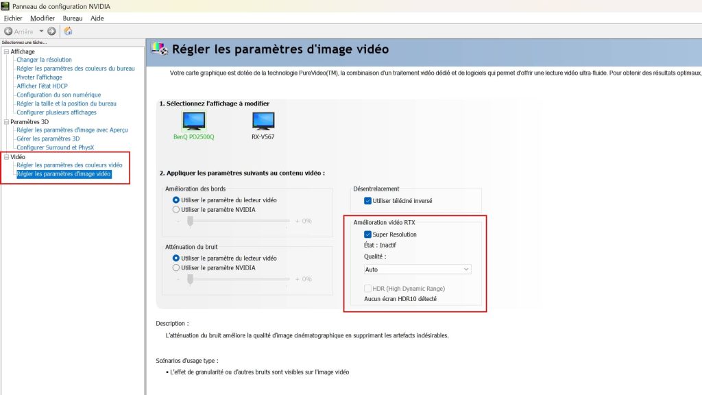 Activer la Super Résolution de Nvidia