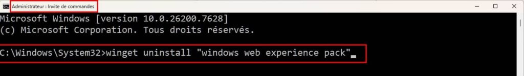 Windows 11, suppression widget