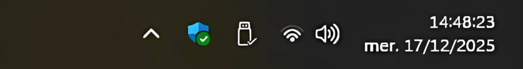 L'horloge affichant les secondes