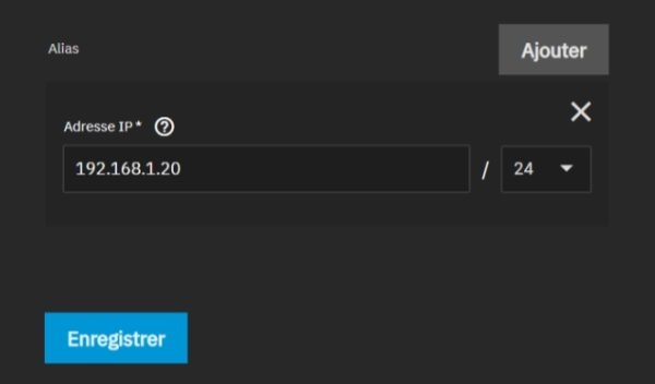 Désactiver le DHCP dans TrueNAS