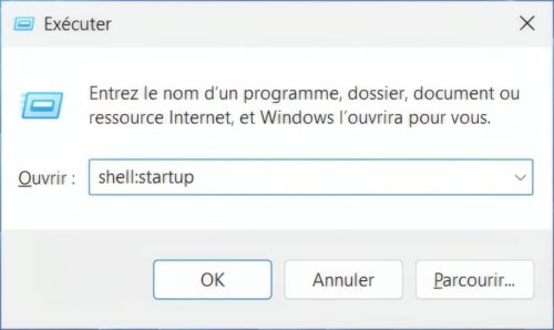 Commande Exécuter de Windows